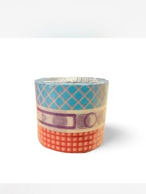 Mark’s blue red grid pattern Japanese Washi Tape set of 3